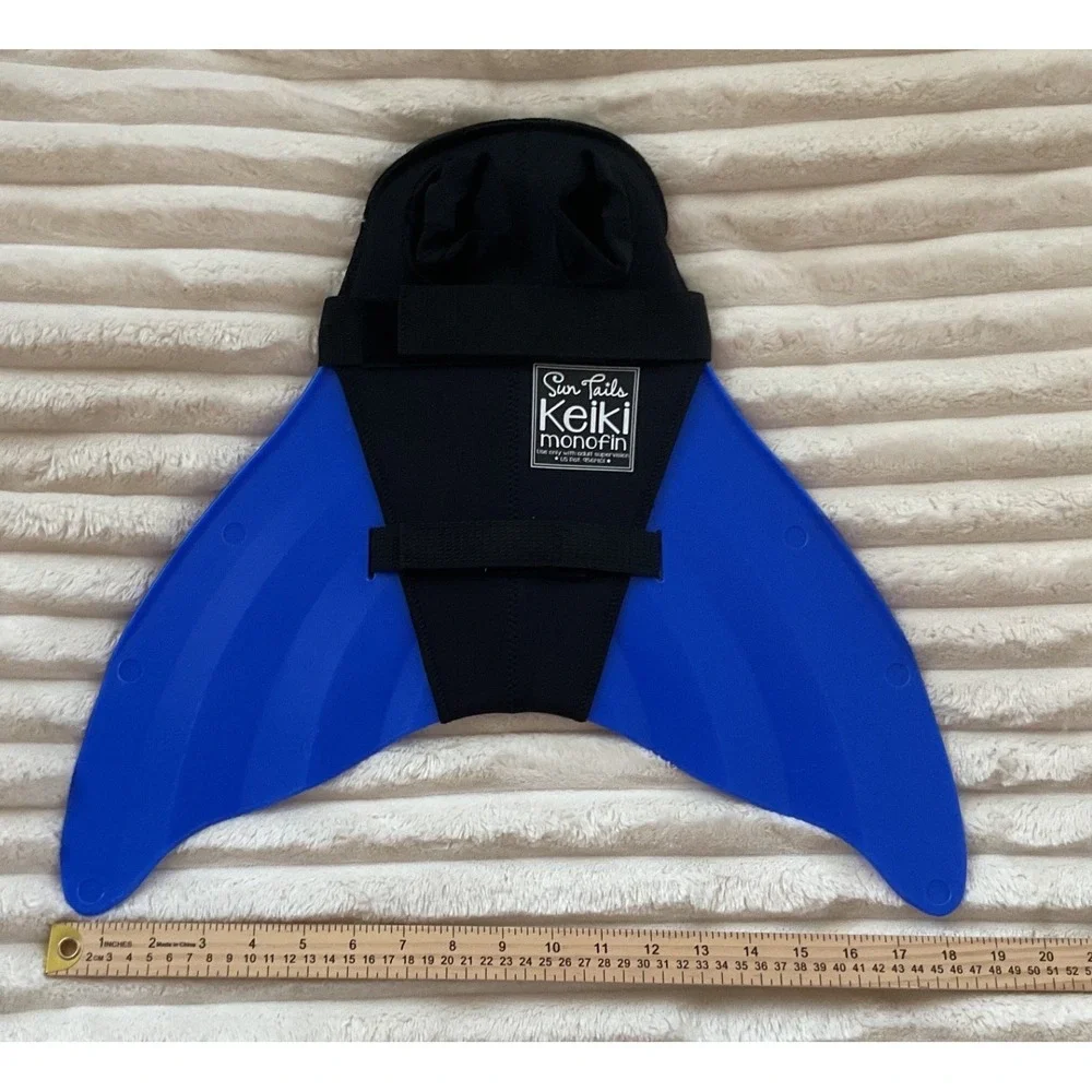 Sun Tails Keiki Monofin Blue Mermaid Swim Fin Kids Youth Adjustable Straps